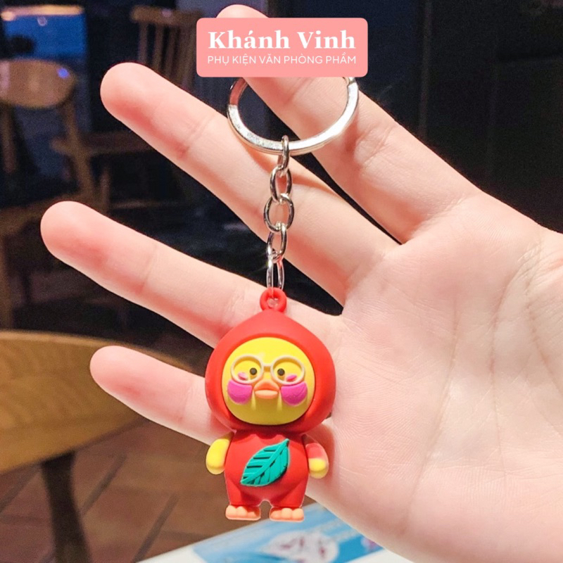 Móc Khoá Chú Vịt Coosplay Hoa Quả Xinh Xắn | Khánh Vinh - Văn Phòng Phẩm