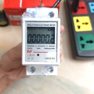 Công tơ điện 1 pha 80A 220V LW đo lượng điện tiêu thụ (KWh).Thiết bị đo số điện tiêu thụ,đồng hồ đo điện 1 pha