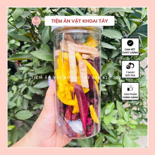 Mix khoai tím, vàng, môn 300g - Tiệm ăn vặt Khoai Tây