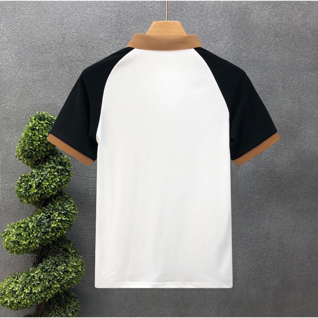 Áo Polo nam phối màu trẻ trung sang trọng vải cotton cá sấu co giãn 4 chiều kháng khuẩn - POLOMAN