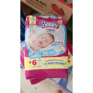 [Chính Hãng] TÃ/BỈM DÁN SX SƠ SINH BOBBY 38 MIẾNG VÀ 70 MIẾNG