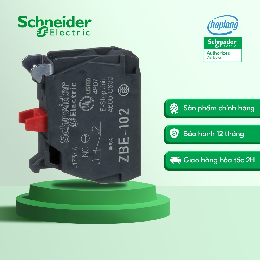 Tiếp điểm thường đóng NC ZBE102 dành cho nút nhấn Schneider
