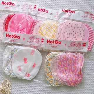 Set 3 đôi bao tay cho bé sơ sinh hotga chun mềm cotton mịn mát