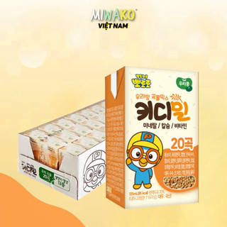 (Date 2026) Thùng 24 Hộp Sữa Hạt Pororo Hàn Quốc Pha Sẵn Dung Tích 135ml/ Hộp - Miwako Việt Nam