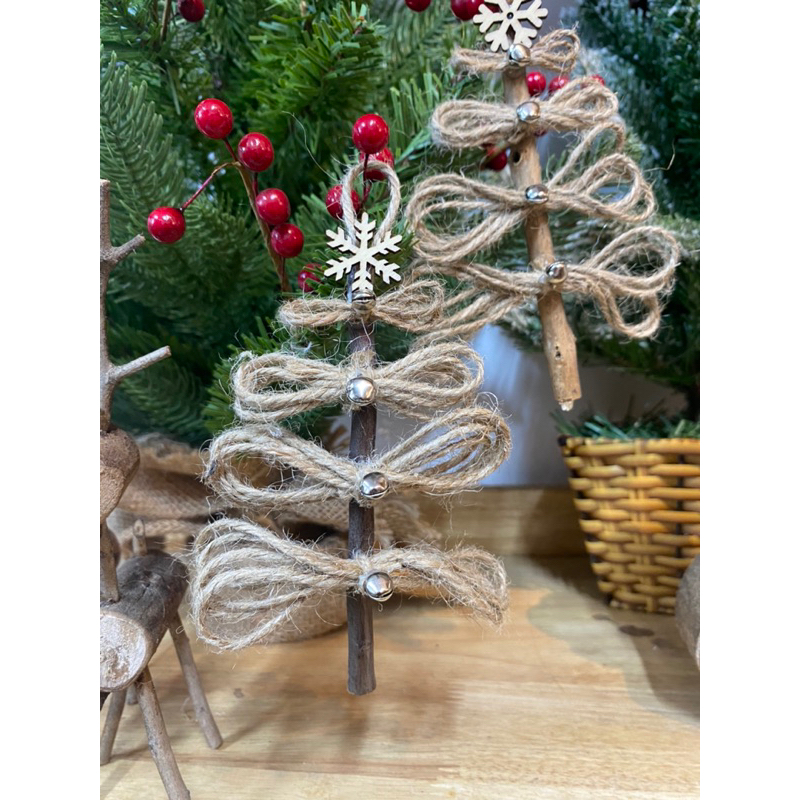 1 cây thông dây thừng treo trang trí Noel