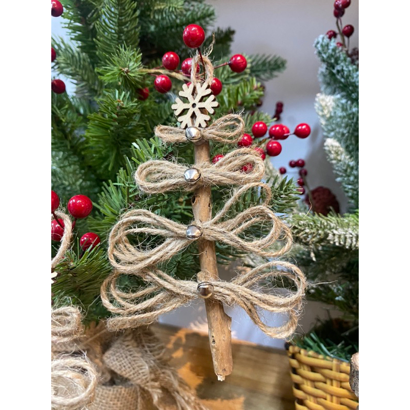 1 cây thông dây thừng treo trang trí Noel