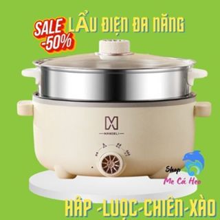 Miễn Síp Nồi lẩu đa năng- Tiện Dụng Lẩu- Chiên, Xào,Nấu ✅