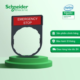 Tem nhãn dừng khẩn dòng XB4 XB5 SCHNEIDER ZBY2330