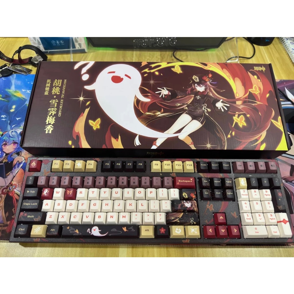 Bàn Phím Cơ Hu Tao Genshin Impact Kaihua BOX 108 Phím