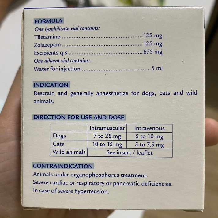 Gây M.ê Zoletil 50