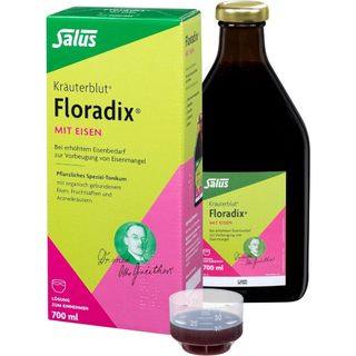 Siro Sắt hữu cơ Salus Floradix cho mẹ bầu, cho con bú, người ăn chay, trẻ em từ 6 tuổi 250ml