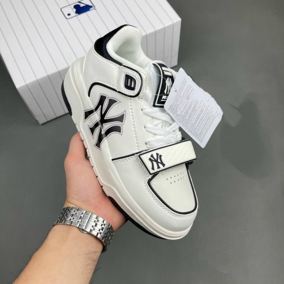 GIÀY Thể Thao sneakers M.L.B CHUNKY MONOGRAM 2023 Bản SC, Sneaker NY Xanh Navy full size 36-43