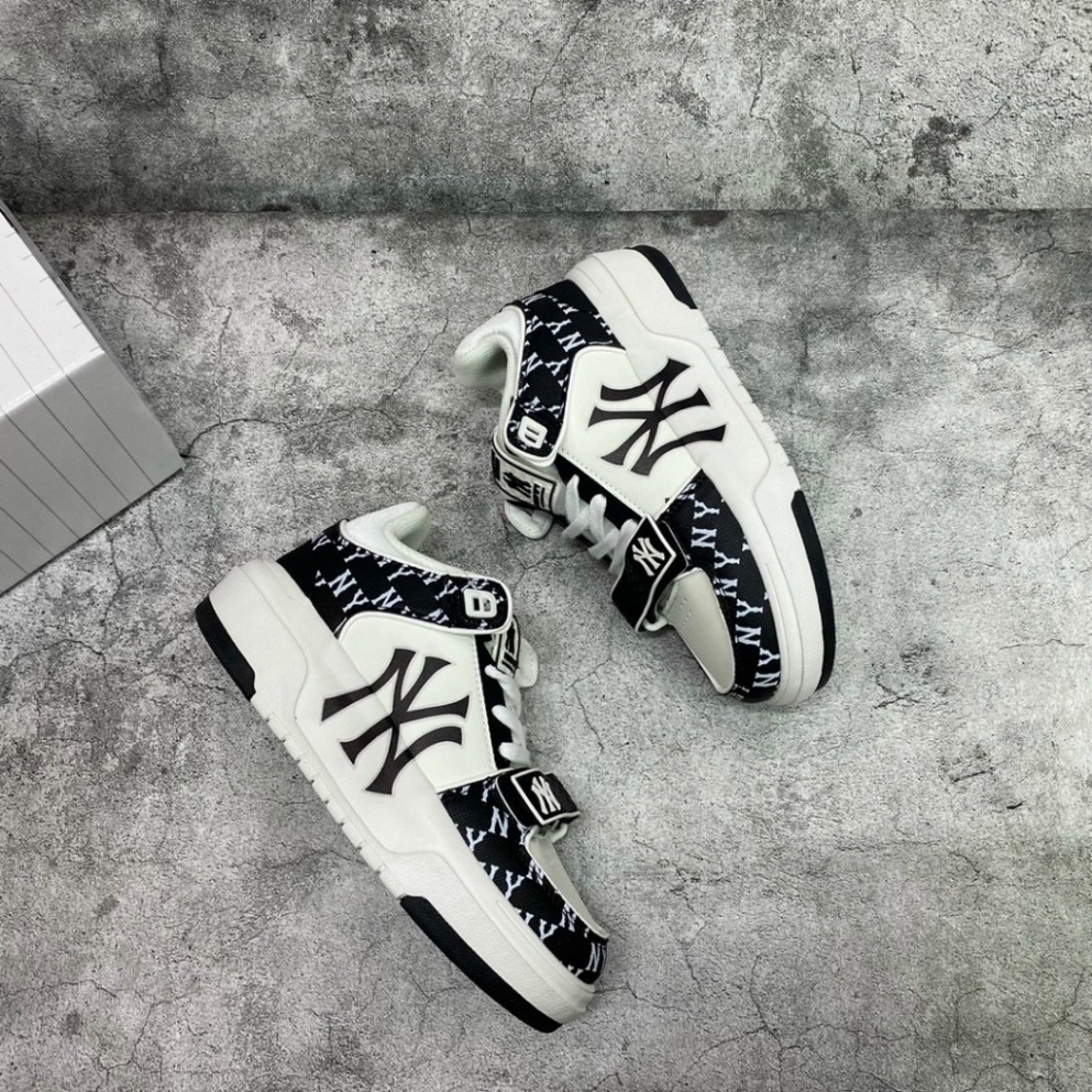 GIÀY Thể Thao sneakers M.L.B CHUNKY MONOGRAM 2023 Bản SC, Sneaker NY Xanh Navy full size 36-43