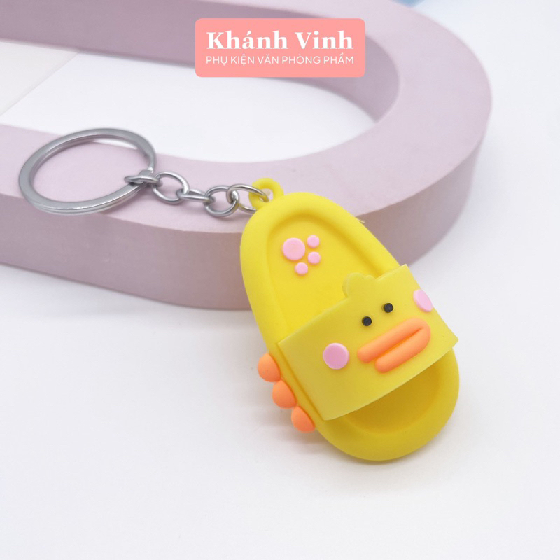 Móc Khoá Chiếc Dép Khủng long, Vịt Nhiều Màu | Khánh Vinh - Văn Phòng Phẩm
