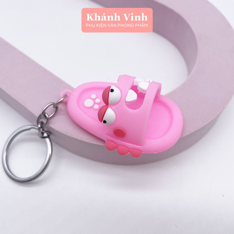 Móc Khoá Chiếc Dép Khủng long, Vịt Nhiều Màu | Khánh Vinh - Văn Phòng Phẩm