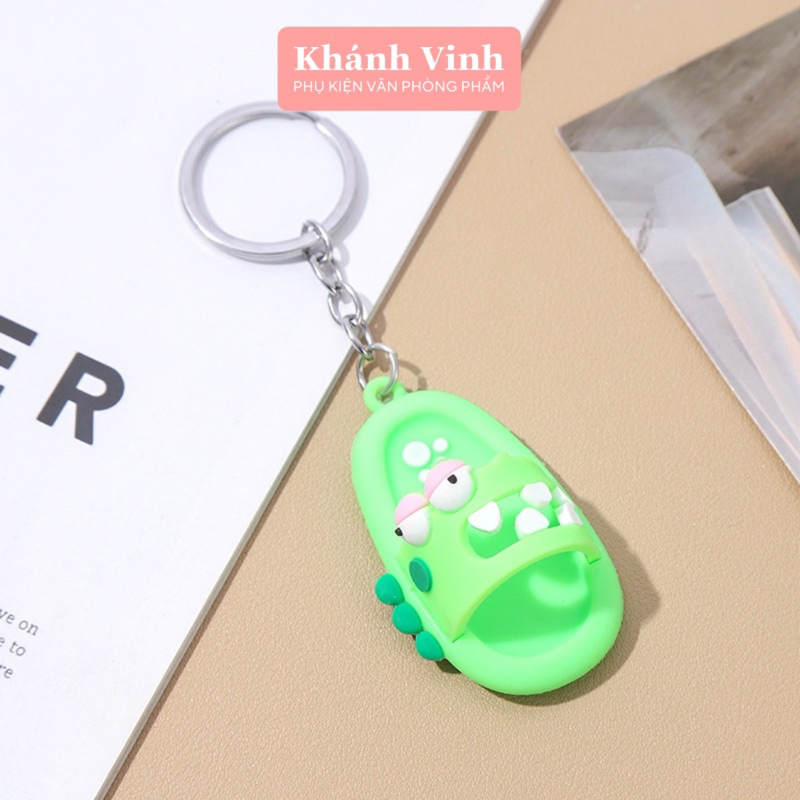 Móc Khoá Chiếc Dép Khủng long, Vịt Nhiều Màu | Khánh Vinh - Văn Phòng Phẩm