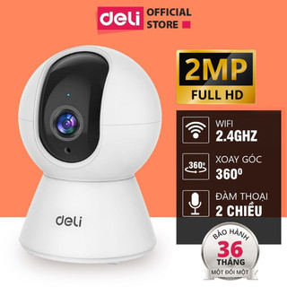 Camera WIFI IP Deli HD 1080P 360 Độ Chính Hãng Trong Nhà - Giám Sát An Ninh - Có Đàm Thoại - Theo Dõi Phát Hiện