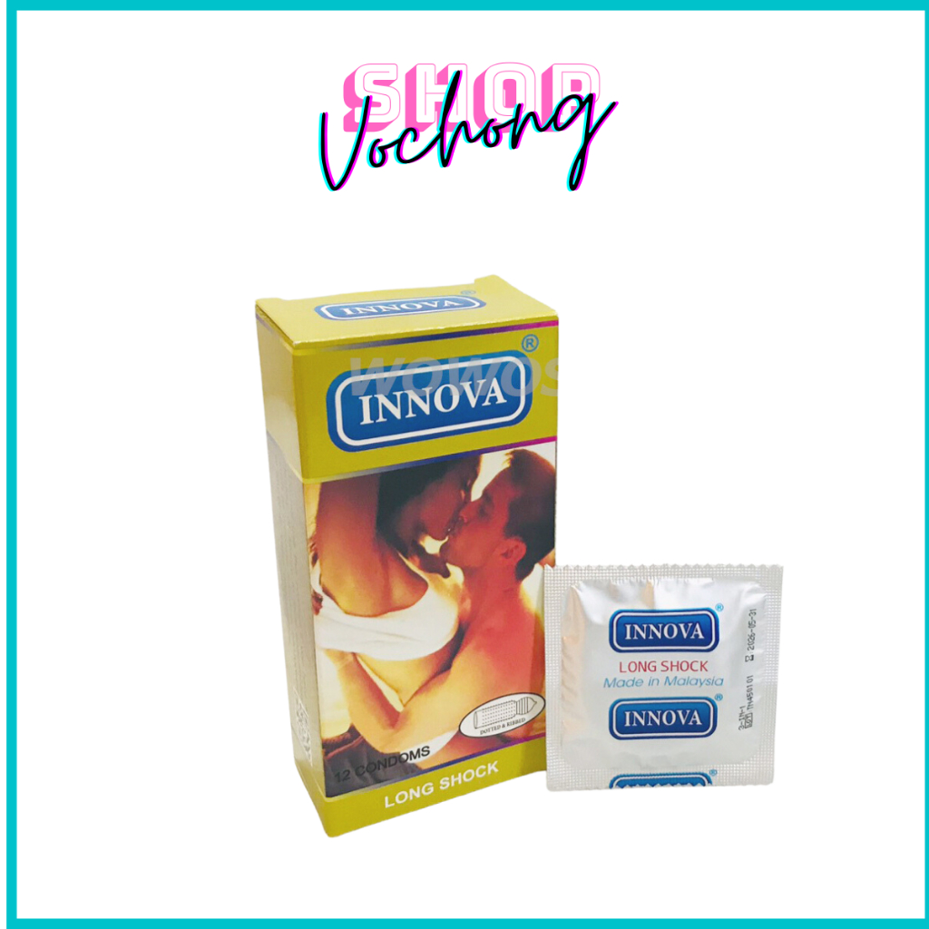 Bao cao su kéo dài thời gian, gai gân Inova Gold hộp 12c