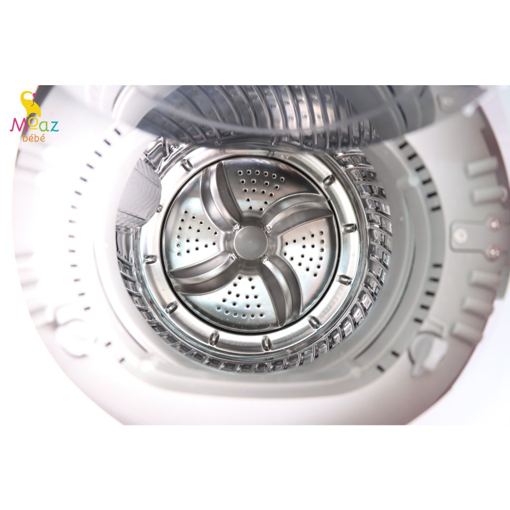 Máy giặt quần áo kèm sấy khô cho bé Moaz BÉBÉ MB-068, 6 chức năng giặt, giặt nhanh 15 phút tối đa 2kg quần áo cho bé