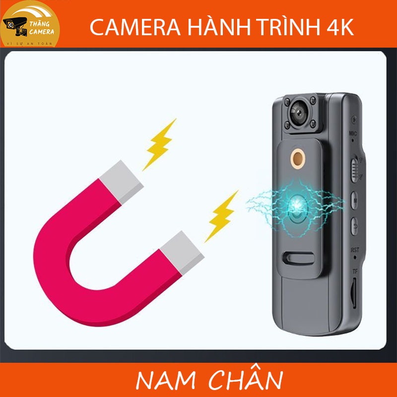 Camera hành trình 4K, kết nối wifi, ống kính rộng 150 độ, hình ảnh sắc nét
