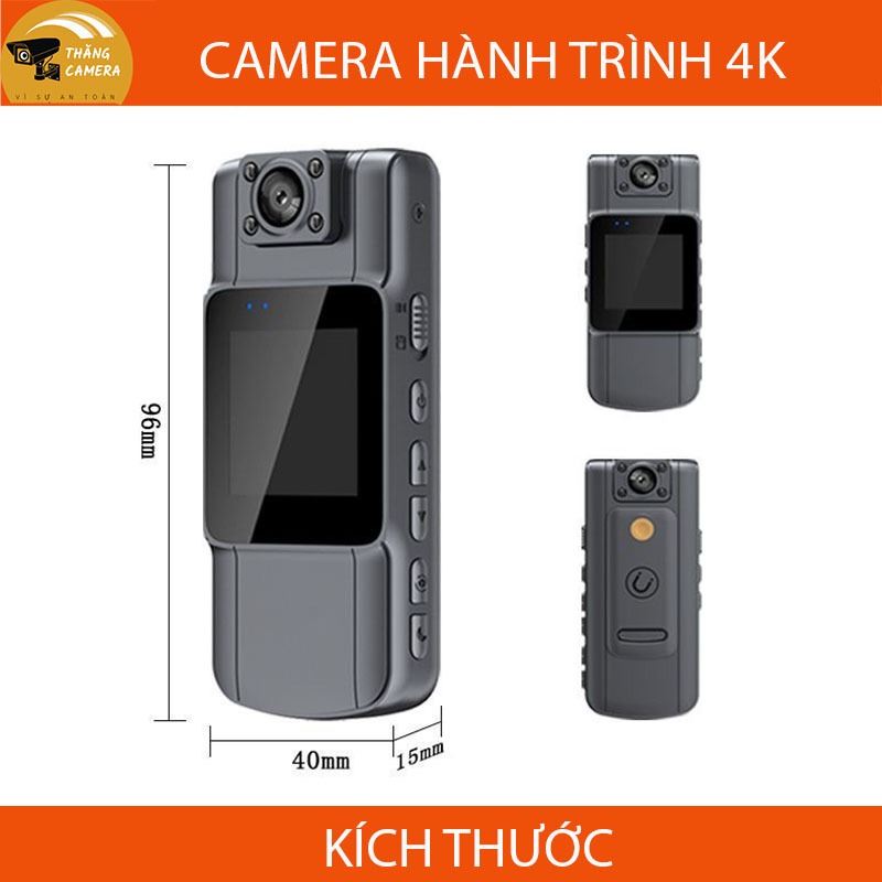 Camera hành trình 4K, kết nối wifi, ống kính rộng 150 độ, hình ảnh sắc nét