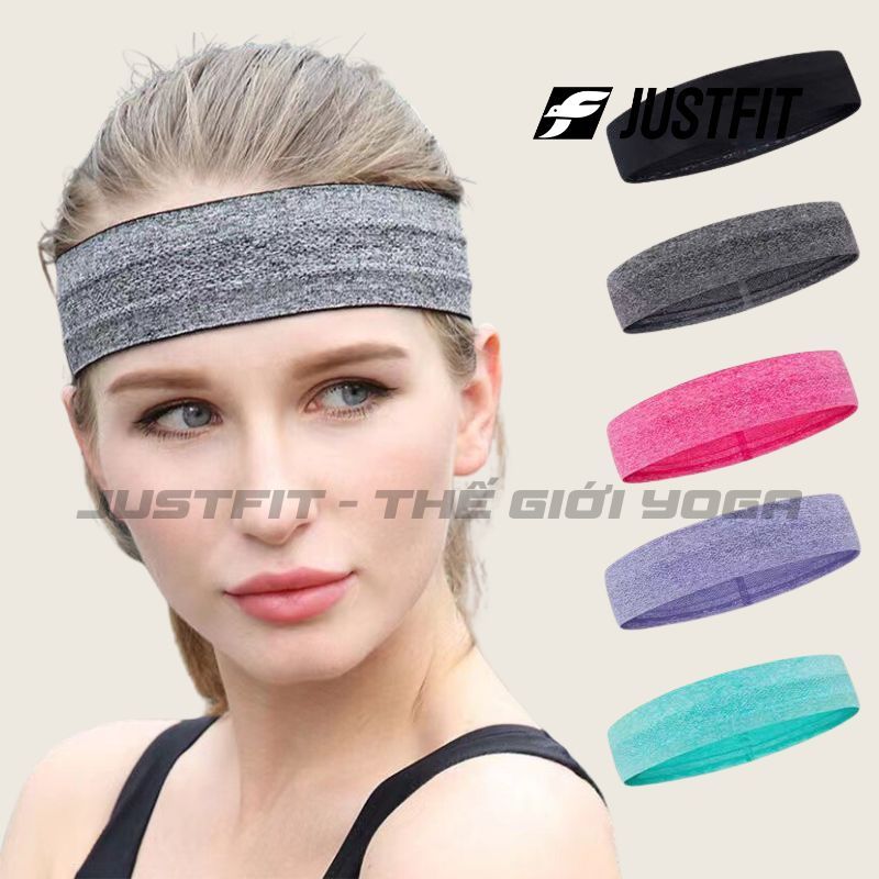 Băng đô thể thao headband băng trán tập gym, thể thao cho nam, nữ chặn mô hôi JUSTFIT STORE