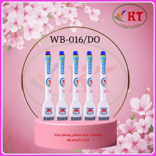 Bút lông bảng Thiên Long - Doraemon chính hãng mực xanh. Bút viết bảng xoá được