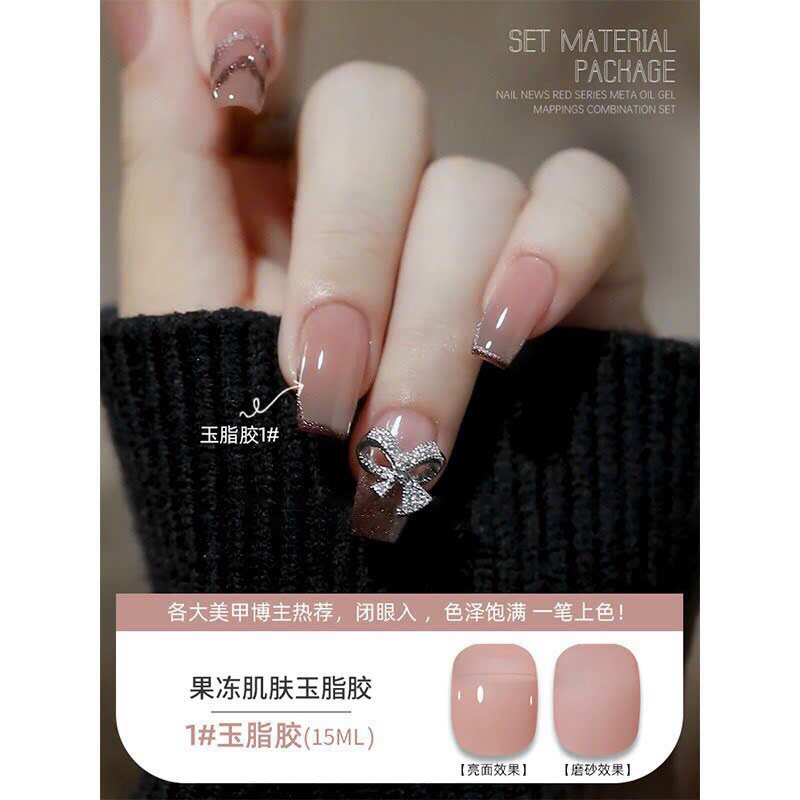 Thạch Nude hồng nhạt 01