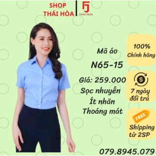 Áo sơ mi Thái Hòa co giãn nhẹ tay ngắn đủ màu 65