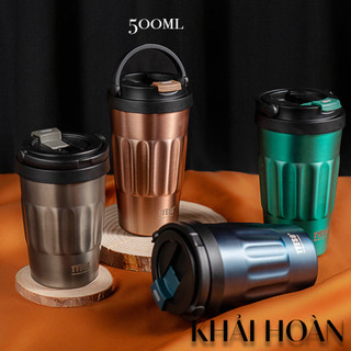 Bình giữ nhiệt Tyeso SƠN MỜ  CHÍNH HÃNG  ly giữ nhiệt Tyeso 500ml tay cầm chắc chắn có quai xách 