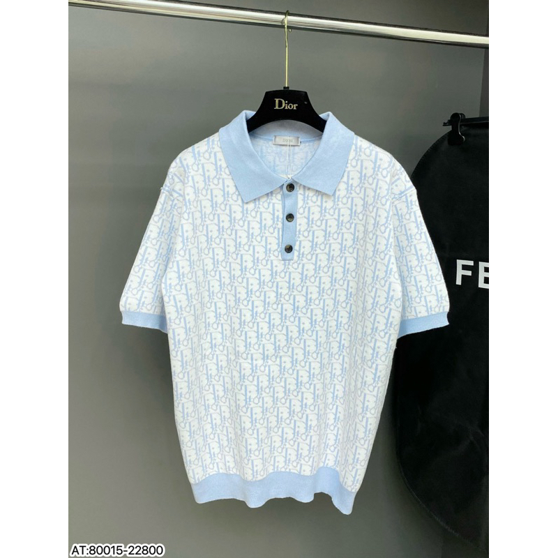 Áo polo dior chất len dập vân bản Supper QC cao cấp