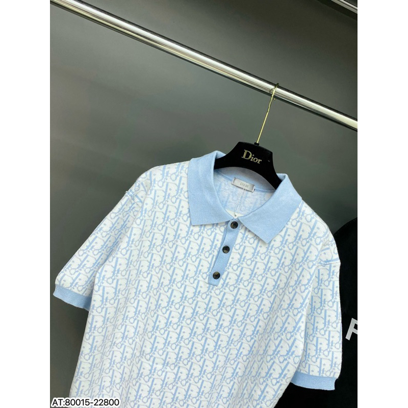 Áo polo dior chất len dập vân bản Supper QC cao cấp