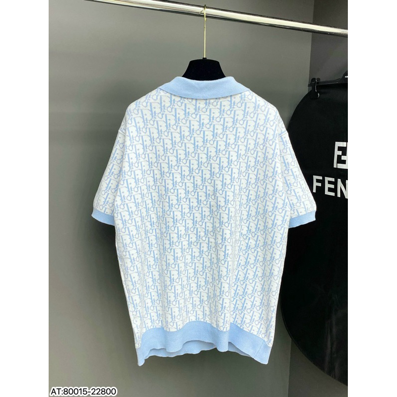 Áo polo dior chất len dập vân bản Supper QC cao cấp