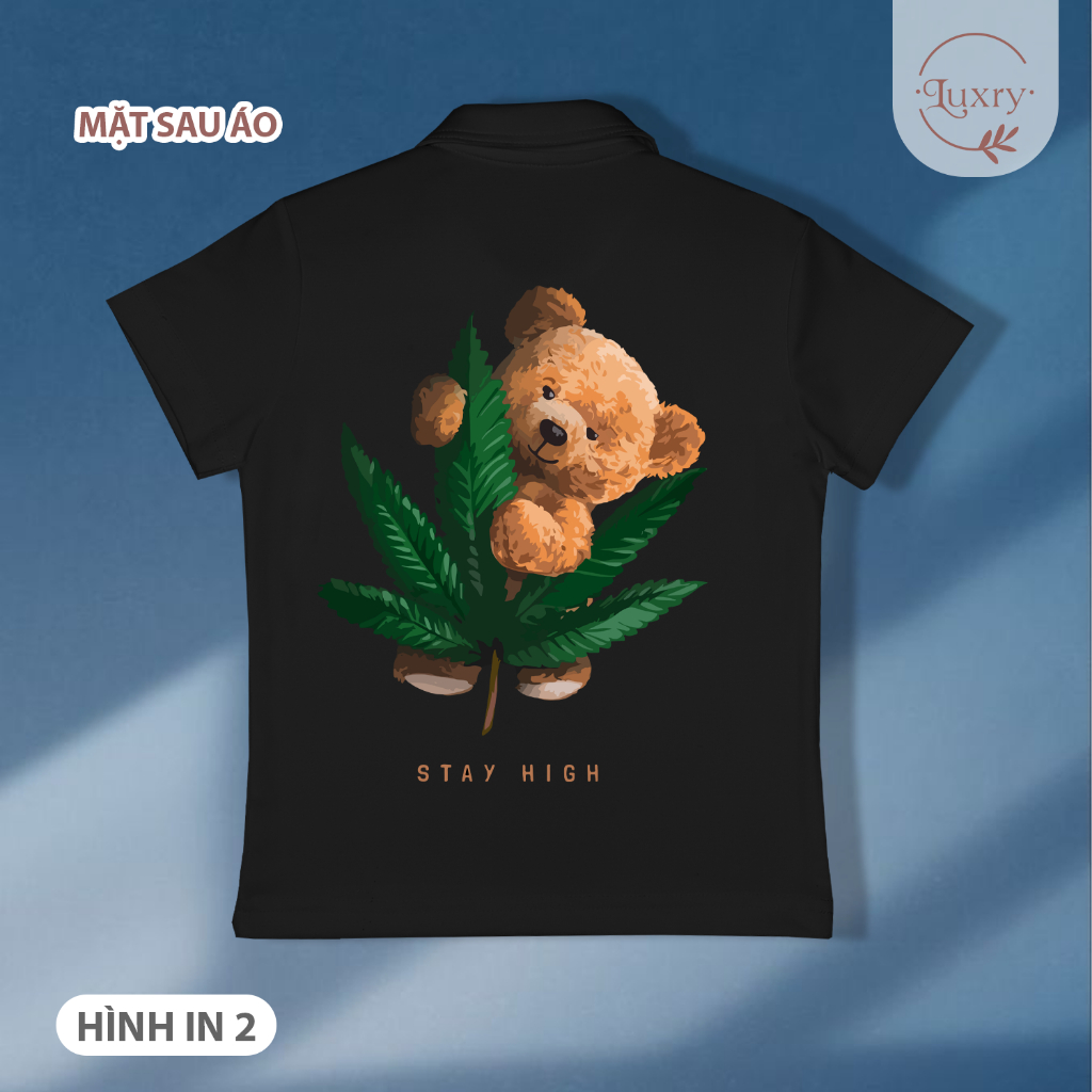 Áo polo thể thao trẻ em Luxry chất vải cotton poly thoáng khí cho bé từ 2 đến 11 tuổi