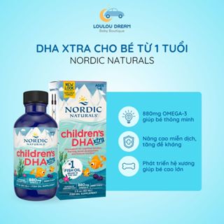 DHA Nordic Xtra - Nordic Extra Children Nordic SẴN Naturals cho bé từ 1 tuổi hương berry 60ml