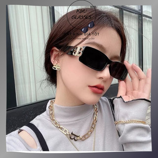 Kính râm kính mát nam nữ hiệu balen dáng vuông nhỏ hotrend kiểu dáng cool ngầu cực chất tròng kính chống uv400
