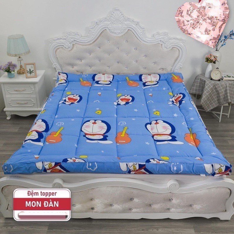 Nệm Topper dày 8cm tấm topper tiện nghi cao cấp gấp gọn gàng khi không sử dụng