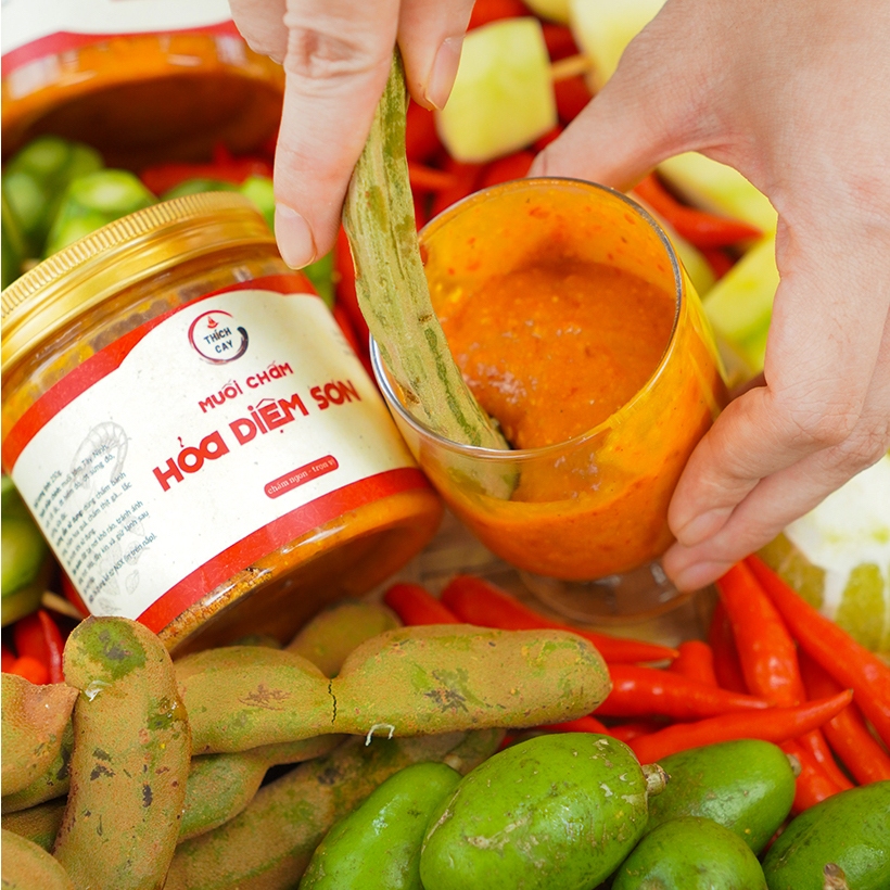 Muối chấm hoả diệm sơn Thích Cay 250g siêu cay, chấm trái cây, thịt gà, bánh tráng