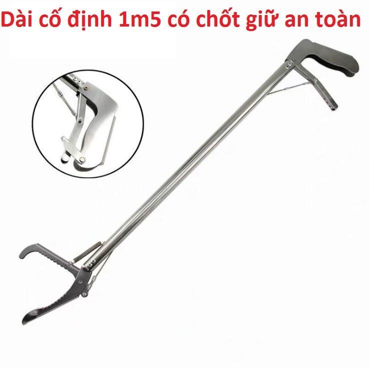 Gậy bắt rắn chuyên dụng dài 3m có tăng đơ rút ngắn kéo dài-Gậy kẹp rắn