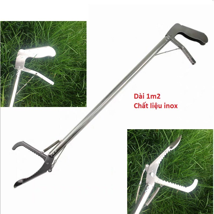 Gậy bắt rắn chuyên dụng dài 3m có tăng đơ rút ngắn kéo dài-Gậy kẹp rắn