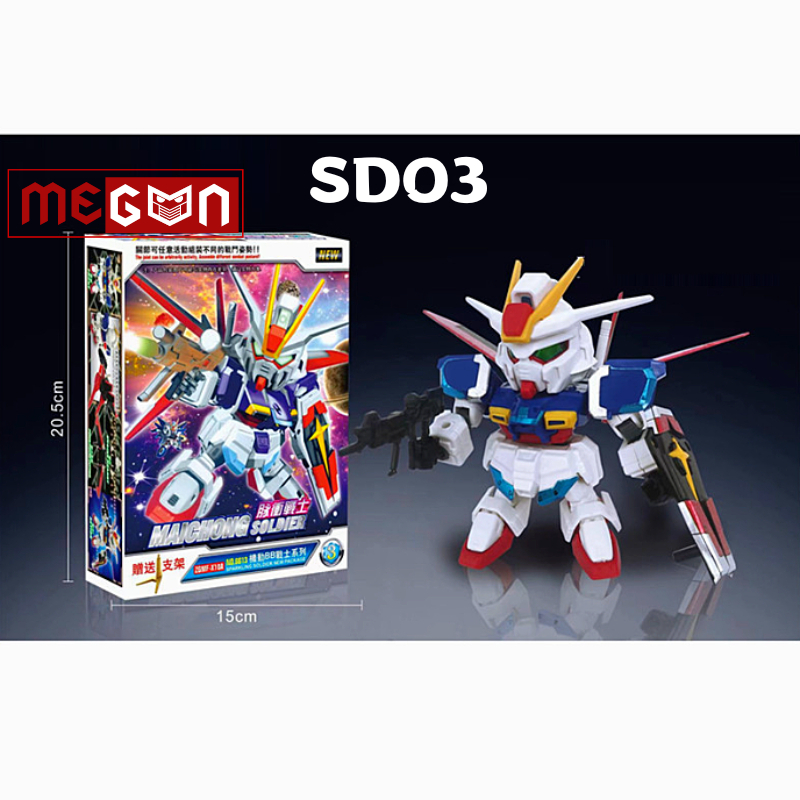 Mô hình đồ chơi Gundam Maichong Soldier SD robot bằng nhựa cao cấp lắp ráp gundam, đồ chơi giá rẻ và xịn