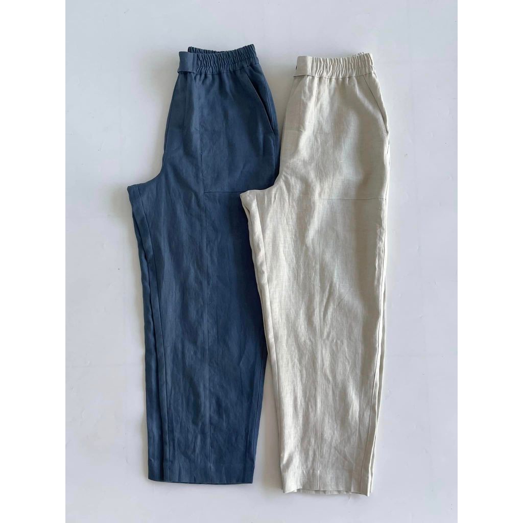 Quần linen tưng dày ghép 8 mảnh - Mé Hè