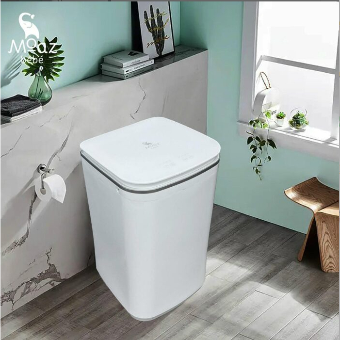 Máy giặt quần áo kèm sấy khô cho bé Moaz BÉBÉ MB-068, 6 chức năng giặt, giặt nhanh 15 phút tối đa 2kg quần áo cho bé