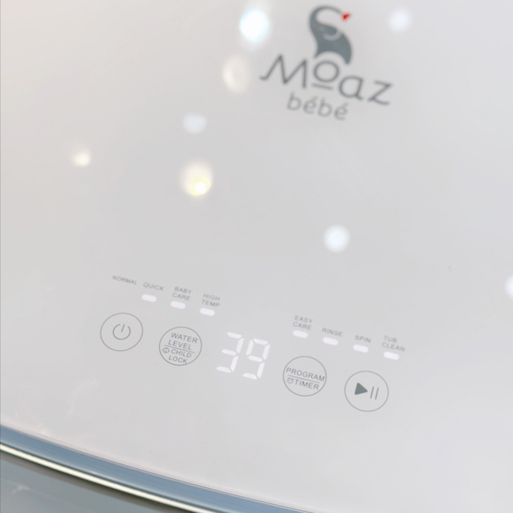 Máy giặt quần áo kèm sấy khô cho bé Moaz BÉBÉ MB-068, 6 chức năng giặt, giặt nhanh 15 phút tối đa 2kg quần áo cho bé