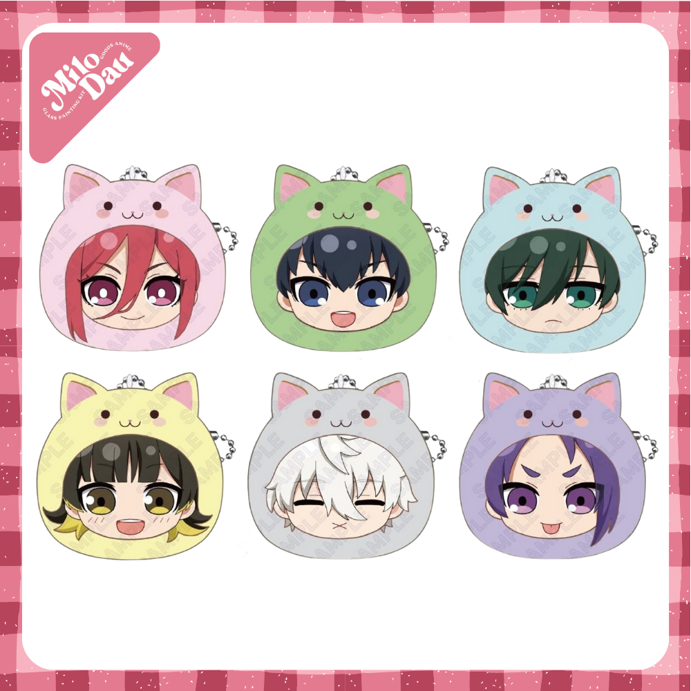 Móc Khoá Bông MochiFuwa Blue Lock ver. Mèo