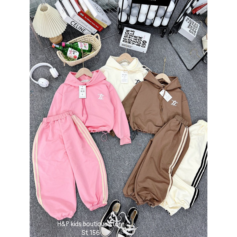 20-40kg  bộ thể thao dài tay có mũ size đại cho bé trai bé gái, bộ thu đông size đại cho bé