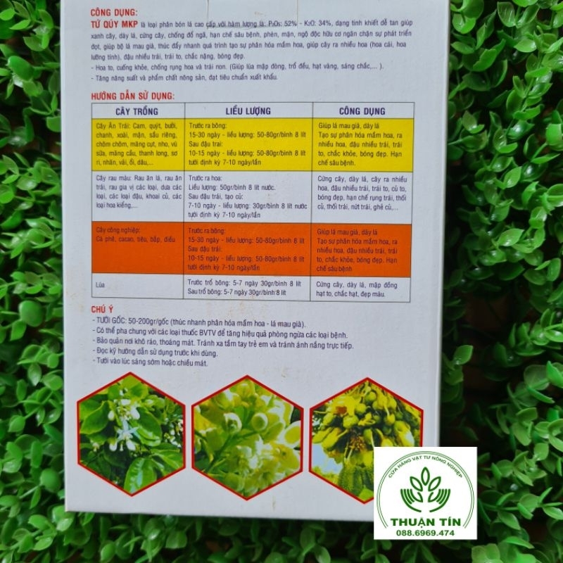 Phân Bón MKP Tứ Quý 0-52-34