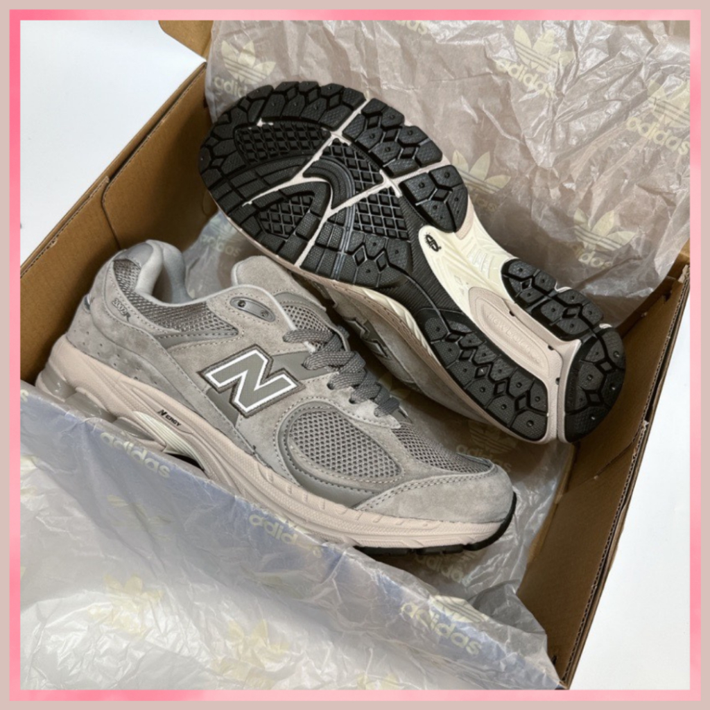 Giày thể thao nam nữ 💕 giày nb 2002r chữ xám, phong cách thời trang dễ phối đồ size 36-43