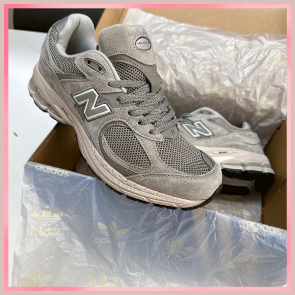 Giày thể thao nam nữ 💕 giày nb 2002r chữ xám, phong cách thời trang dễ phối đồ size 36-43
