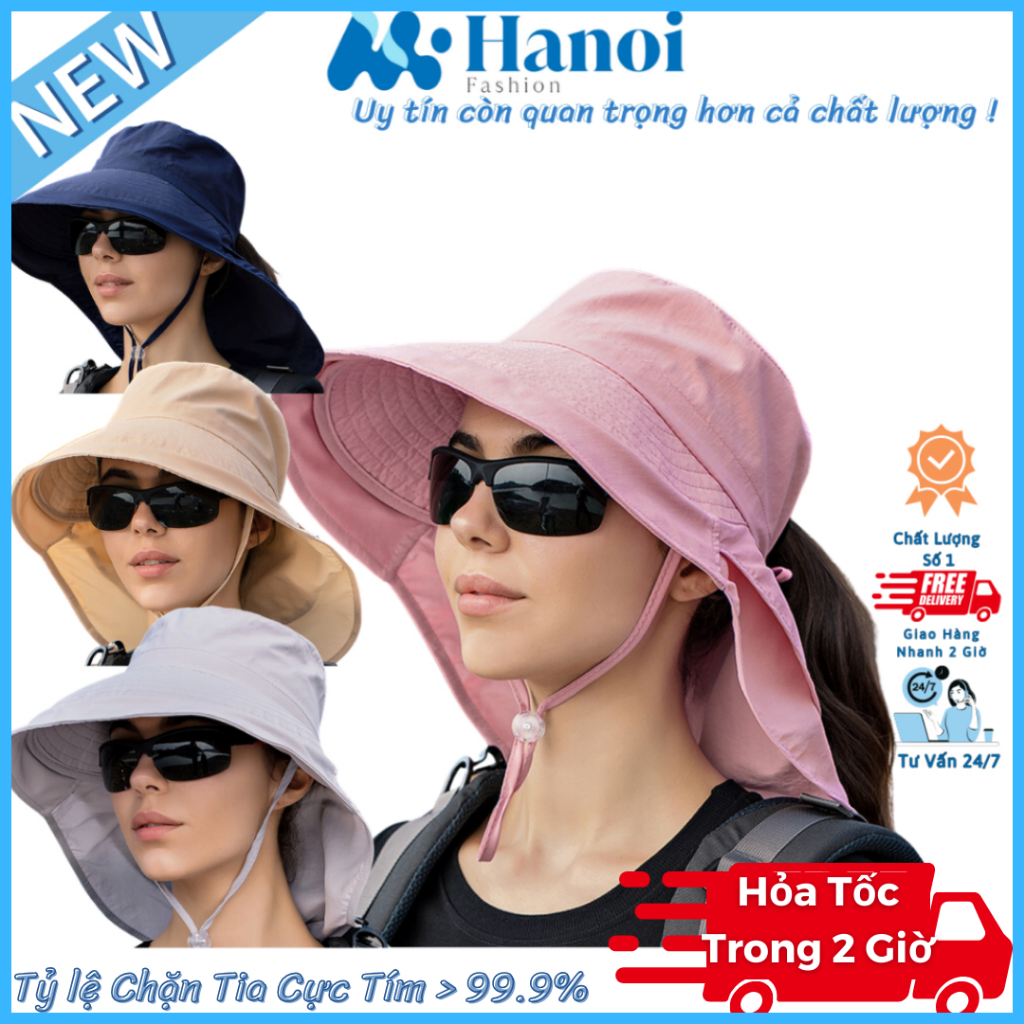 Mũ Bucket Trơn Hanoi Fashion Nón Tai Bèo Nam Nữ Chất Liệu Kaki Phong Cách Hàn Quốc Form Unisex